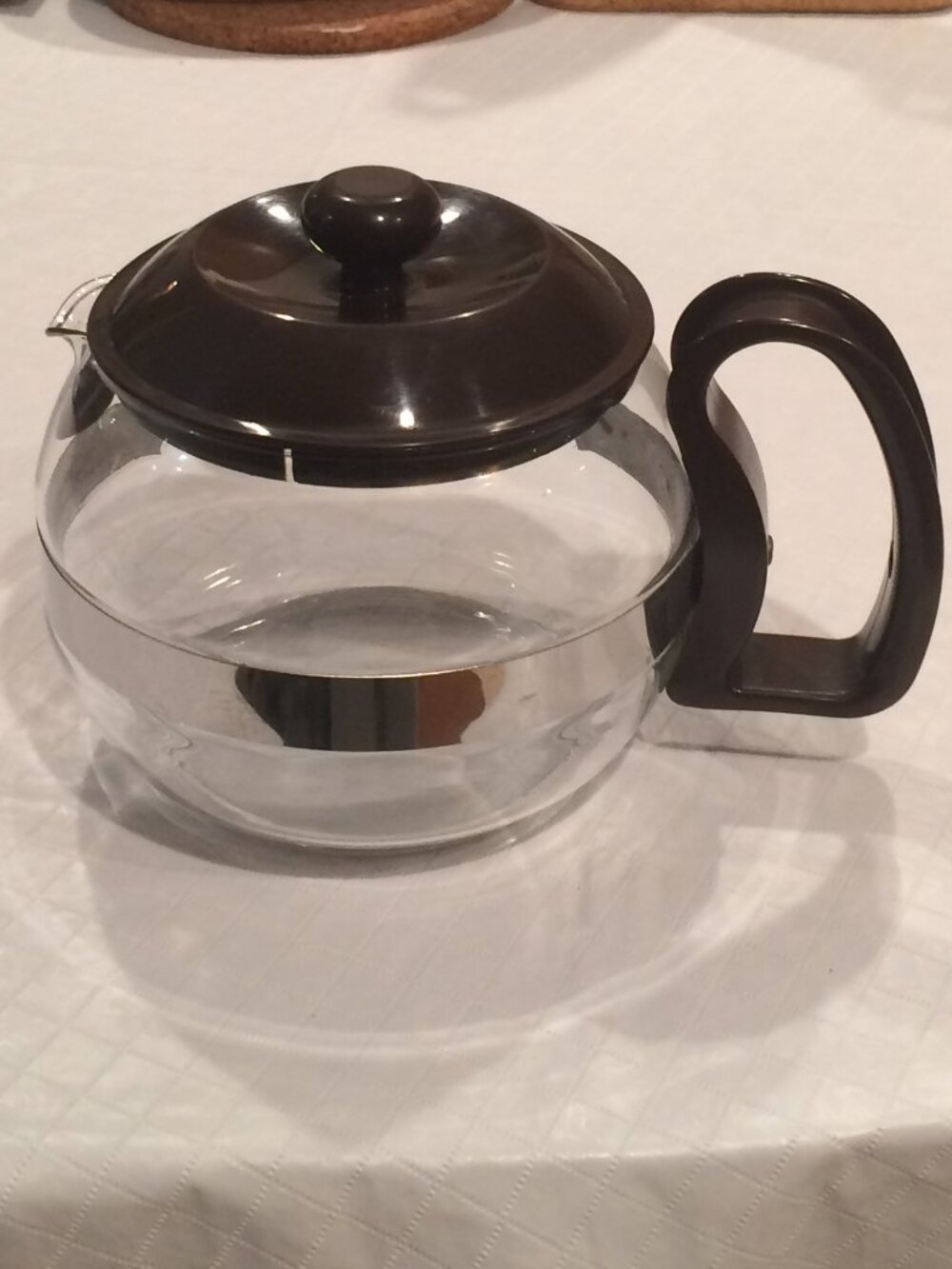 Mid Century Design Retro Pyrex Glass 4 Cup Teapot Coffee Carafe